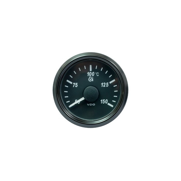 VDO Temperature Gauge Singleviu 52mm 150c Trans 322,8 18,6ohm 12/24v