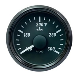 VDO Temperature Gauge Singleviu 52mm 300f Oil 322,8 18,6ohm 12/24v