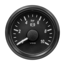VDO Pressure Gauge Singleviu 52mm 10 Bar Brake 10 184ohm 12/24v (gauge Only)