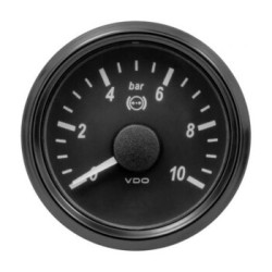 VDO Pressure Gauge Singleviu 52mm 10 Bar Brake 10 184ohm 12/24v (gauge Only)