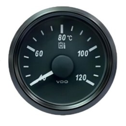 VDO Temperature Gauge Singleviu 52mm 120 C Hydr 287,5 22,7ohm 12/24v