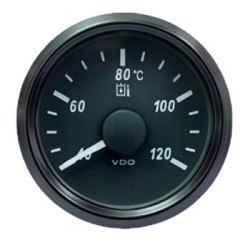 VDO Temperature Gauge Singleviu 52mm 120 C Hydr 287,5 22,7ohm 12/24v