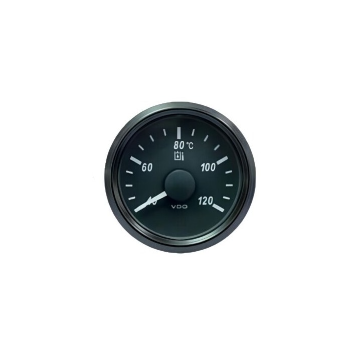 VDO Temperature Gauge Singleviu 52mm 120 C Hydr 287,5 22,7ohm 12/24v