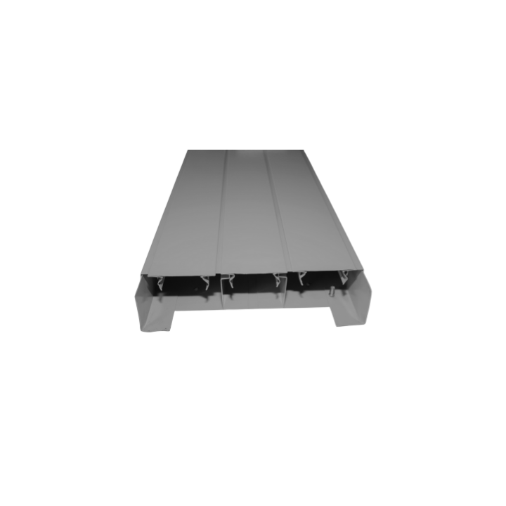 BE-CEN-0000234 P803 3xCompartment Power Skirting Per 2.4mtr Length - Various colours - Sand Paper Black