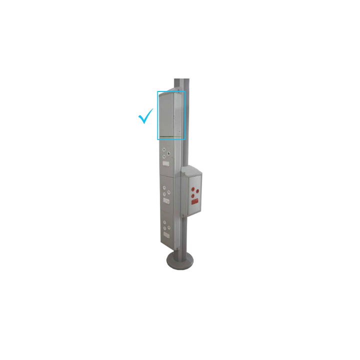 BE-CEN-0000136 Powerpole Blank Service Oulet Box