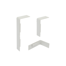 BE-CEN-0000225 ECO2 Double Compartment PVC Power Skirting Joiner Strip - Grey