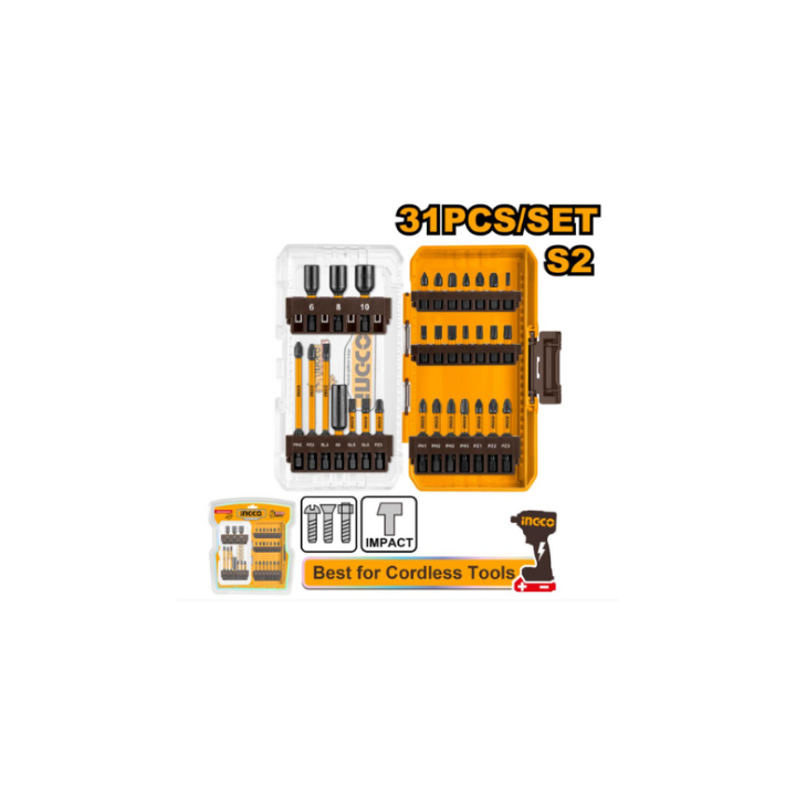 INGCO AKDL11306 31 Piece Impact Screwdriver Bits