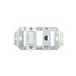 Crabtree BE-CEN-0000117 Power Skirting 20A Double Pole comes with Cradle