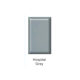 BE-CEN-0000093 P801 Double Compartment Power Skirting 90° Horizontal Bend - Various colours - Hospital Grey