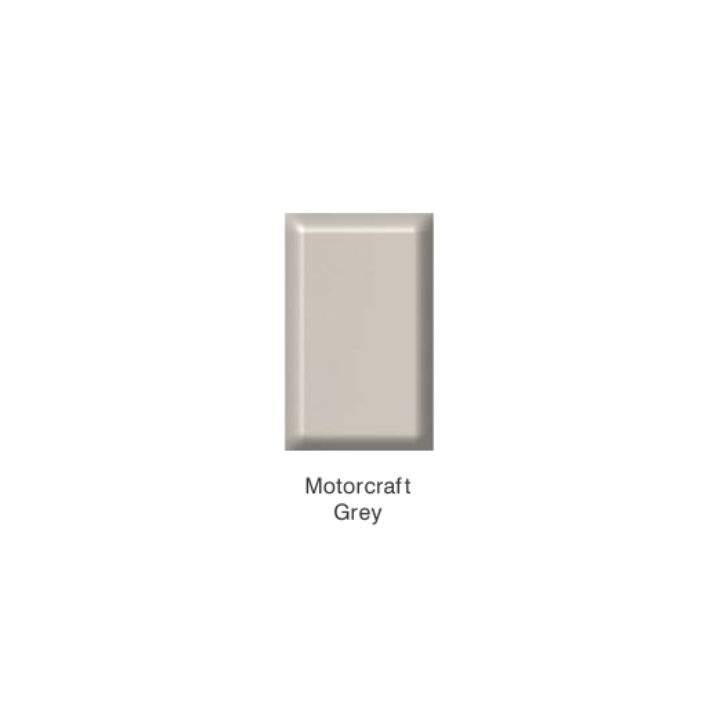 BE-CEN-0000181 P802 Single Compartment Power Skirting End Cap - Various colours - Motorcraft Grey