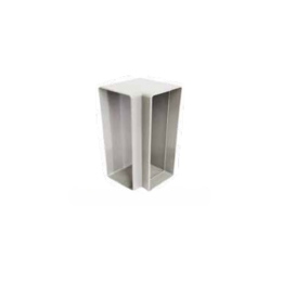 BE-CEN-0000120 ECO1 Single Compartment PVC Power Skirting Horizontal Bend - Black