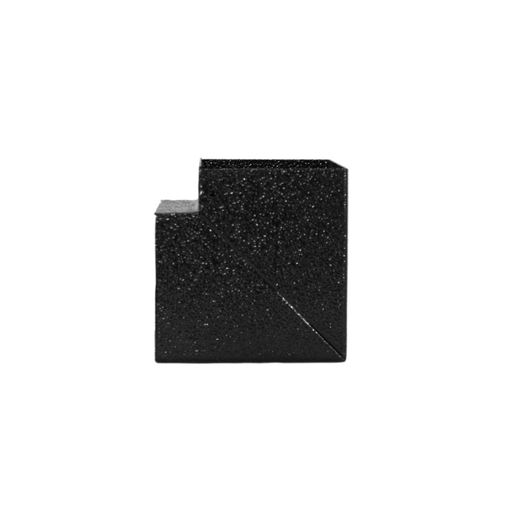 BE-CEN-0000084 P802 Single Compartment Power Skirting Flat Vertical Elbow - Various colours - Easter Oak