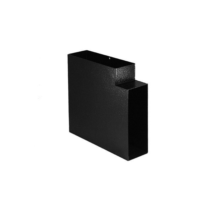 BE-CEN-0000203 P801 Double Compartment Power Skirting Flat Vertical Elbow - Various colours - Motorcraft Grey