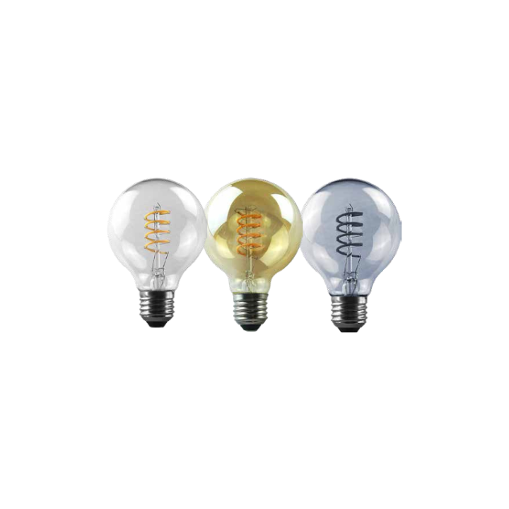 O-lite BE-MCE-0000415 OL-G80-5W-D- 5W LED Filament E27 - Various Colours - Clear