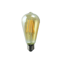 O-lite BE-MCE-0000413 OL-ST64-8W-D- 8W LED FILAMENT E27 - Various Colours - Gold