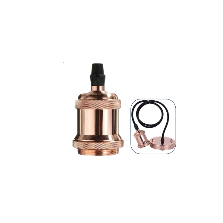O-lite BE-MCE-0000293 OL-PEND- Aluminium E27 Lamp Holder - Various Colours - Rose gold