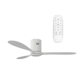 Solent ST-BA03-FAN-002 Ceiling Fan Hugger 3Blade 1320mm + Remote - No Light - White