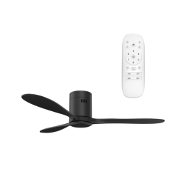 Solent ST-BA03-FAN-001 Ceiling Fan Hugger 3Blade 1320mm + Remote - No Light - Black
