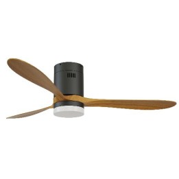 Solent BE-CEI-0000006 Ceiling Fan Hugger 3Blade 1320mm c/w Light Kit & Remote - Dark Oak