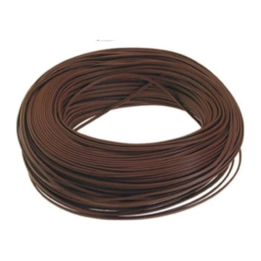 BE-WIR-0000255 1mm Solid Panel wire, Various Colours, 100mtr Rolls - Brown