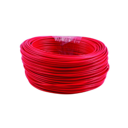 BE-WIR-0000256 1mm Solid Panel wire, Various Colours, 100mtr Rolls - Red