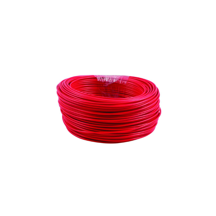 BE-WIR-0000256 1mm Solid Panel wire, Various Colours, 100mtr Rolls - Red