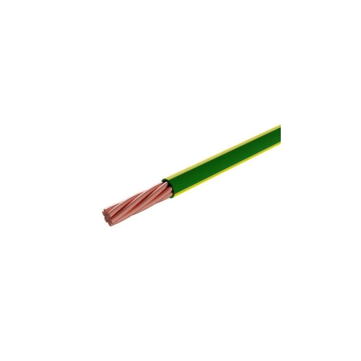 BE-WIR-0000315 50mm House Wire - Green/Yellow General Purpose Per Metre