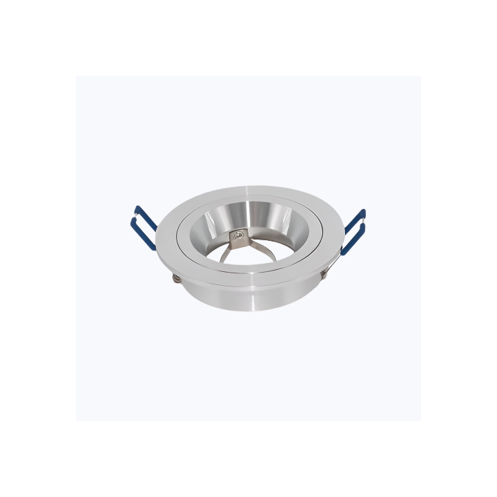 Pioled BE-PIO-0000138 Downlighter R214 Silver Anti Glare 80MM