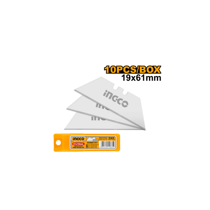 INGCO HUKB61001 10PCE Blade Set 61X19MM