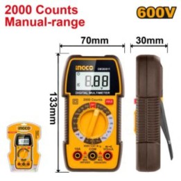 INGCO DM360011 600V AC/DC Digital Multimeter