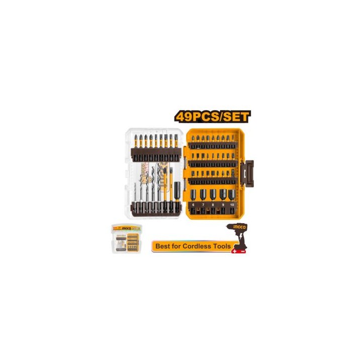 INGCO AKDL24906 49PCE Impact Screwdriver Bit Set