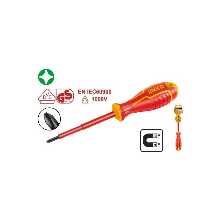 INGCO HISD81PH2100 Screwdriver PH2X100MM Insulated