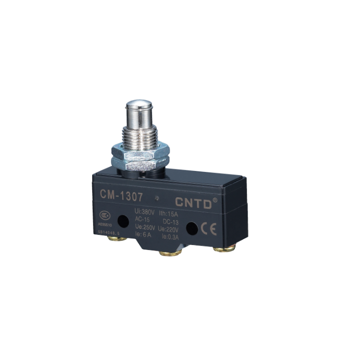 EM CM1307 Extended Panel Mount Plunger Micro Switch