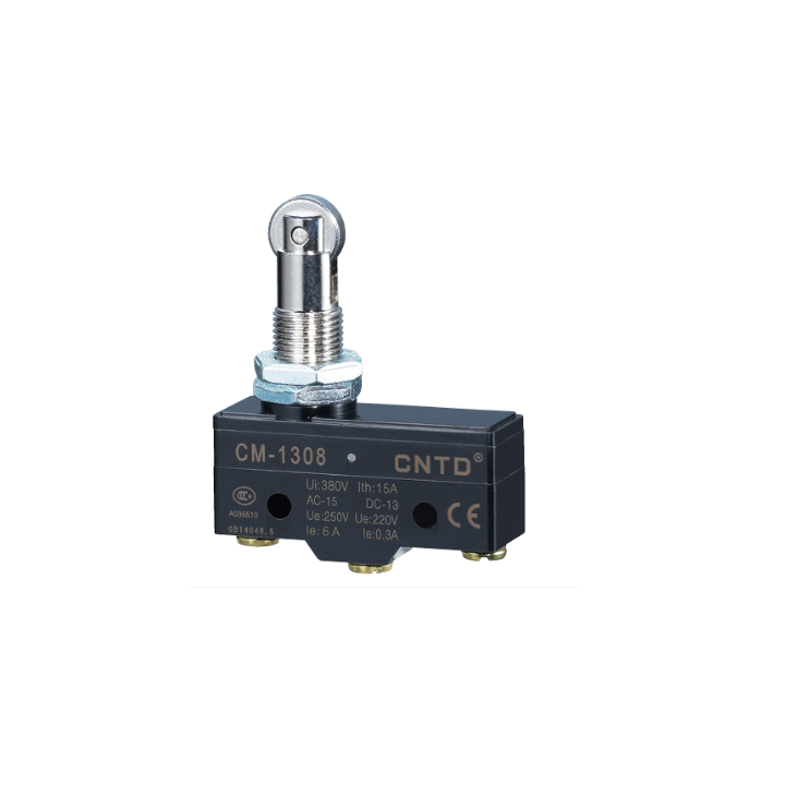 EM CM1308 Extended Panel Mount Roller Plunger Micro Switch