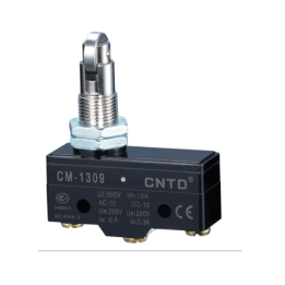 EM CM1309 Extended Panel Mount Roller Plunger 90° Micro Switch