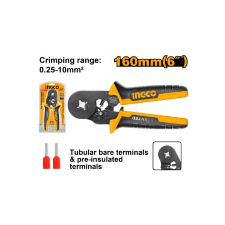 INGCO HRCPG05210 Rachet Crimping Plier 0.25-10MM