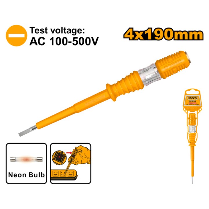 INGCO HSDT1908 SCREWDRIVER TEST 190MM 100-500VAC