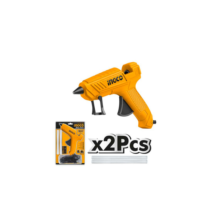 INGCO GG148 Glue Gun 100W + 2PC GLue Stick