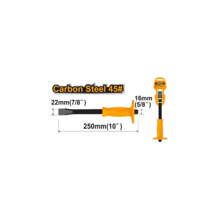 INGCO HCCL082210 CHISEL COLD 22MM 250MM + GUARD