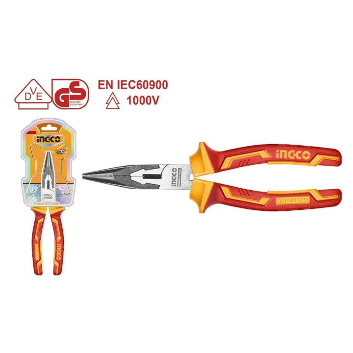 INGCO HILNP28168 LONG NOSE PLIER 160MM 1000V