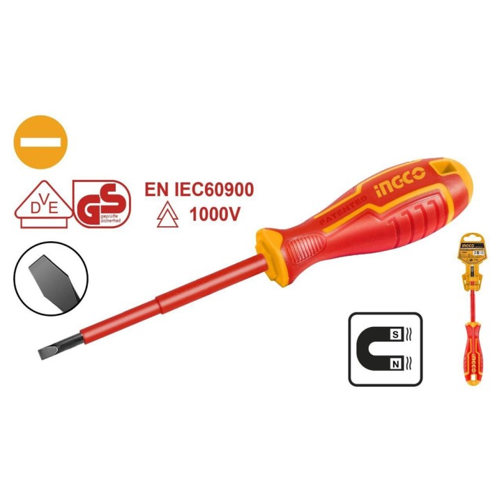INGCO HISD815125 SCREWDRIVER 5.5X125MM INSULATED