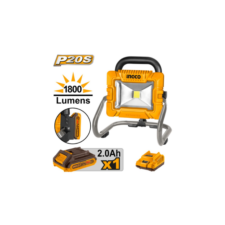 INGCO CWLI2025 20V PS+ C/L 1800LUMENS WORK LAMP