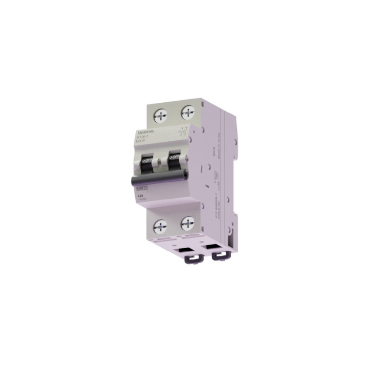 Siemens 5TJ3216-4 16A 2P 4.5kA C Curve Breaker