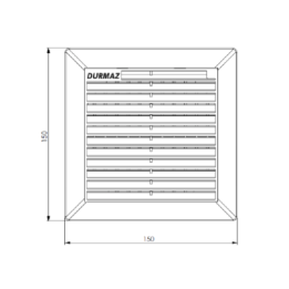 Durmaz DF150 150X150MM FILTER