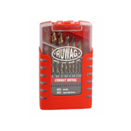 Ruwag ST-SHO22-RUW-010 Drill Bit Set 1-10mm 19Pce Cobalt Metal RUW3310GBC