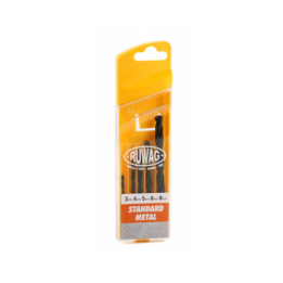 Ruwag ST-SHO22-RUW-027 Drill Bit Set 3-8mm 5Pce Standard Metal RUW3310905STAND
