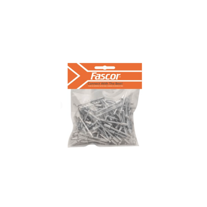 Fascor 4.8mmx15mm Large Flange Pop Rivets per Packet 100 FAS4815LF