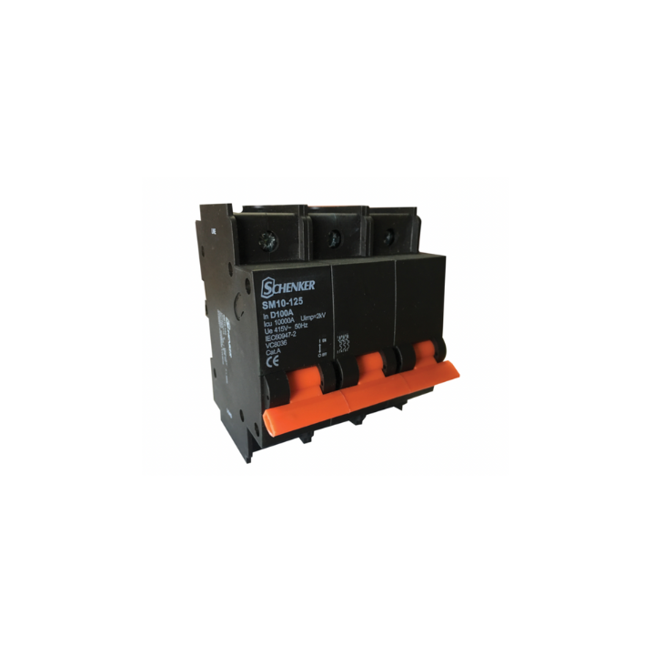 Schenker SM10-125-3100 100A 3P 10kA Orange Toggle MCB