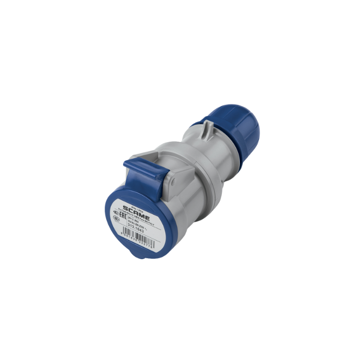 Scame BE-SCA-0000013 313.1643 16A 3P CEE Female Inline Connector