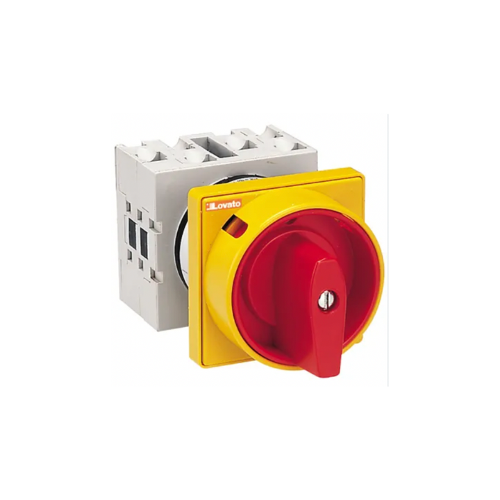 Lovato OMNI-LV-0000173 GX32 32A Rotary Cam ON/OFF Switches (0-1) c/w padlockable Handle - 3P